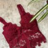 TOP "CALANDRIA" GUIPUR. BORDO