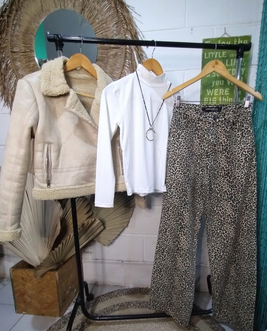Pantalon animal print, wide leg "CHITA" - Imagen 5