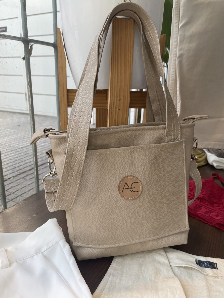 Cartera bandolera Tote nude