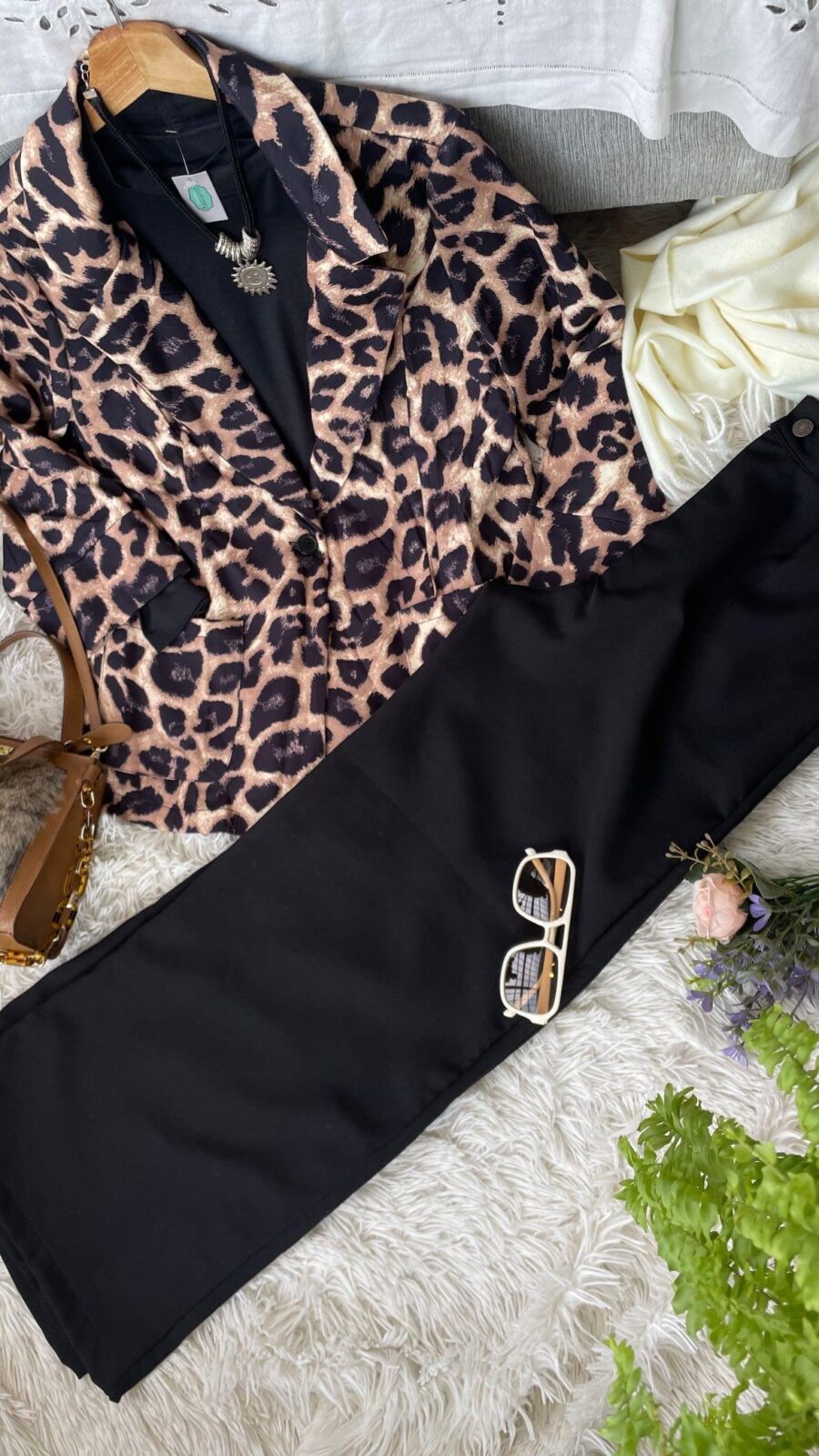 blazer animal print