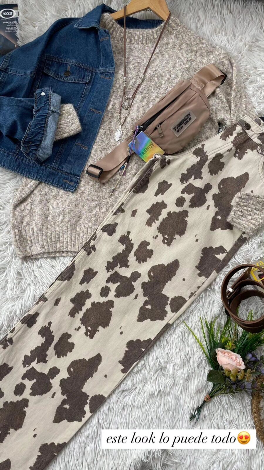 JEANS WIDE LEG VACA - Imagen 4